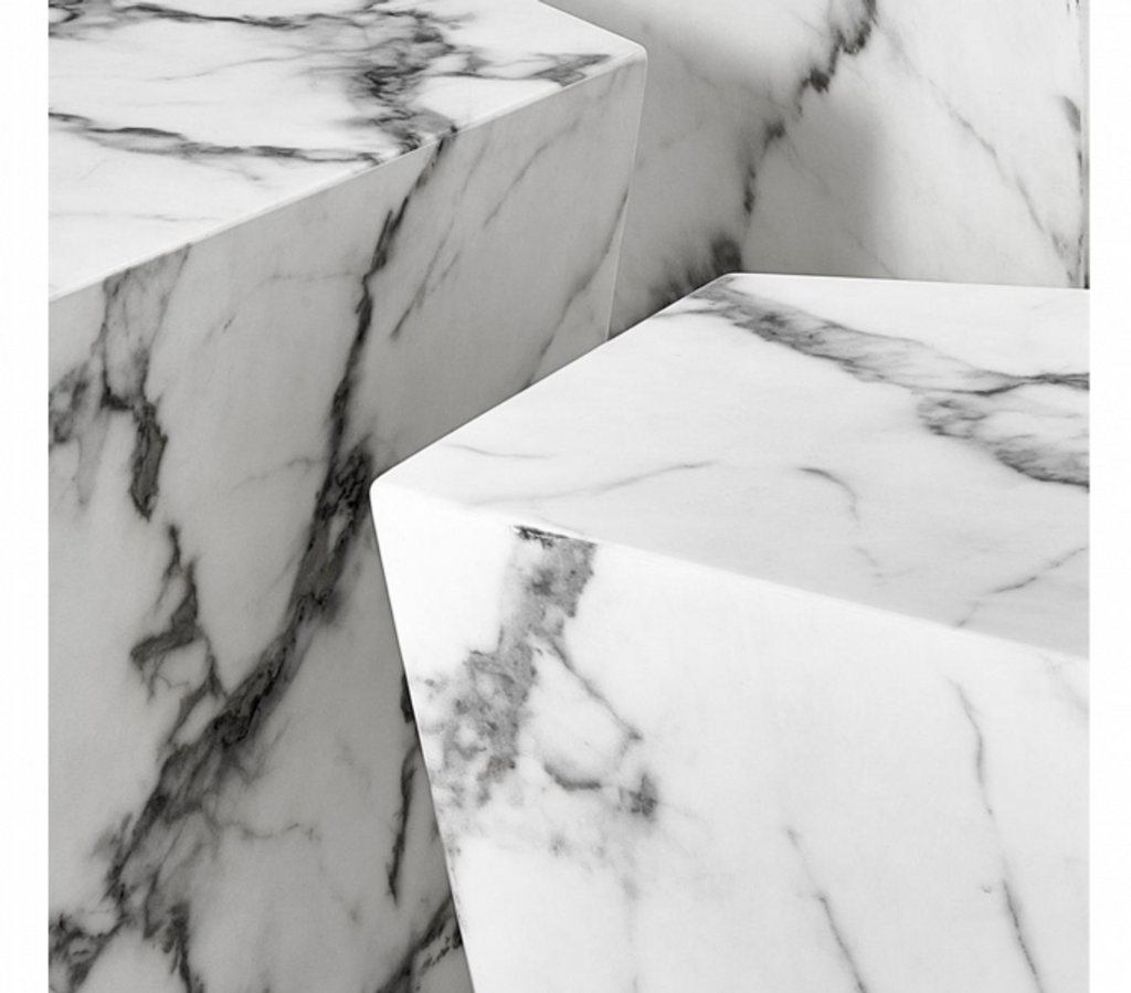 Art Deco Luxus Couchtisch Kunstmarmor 3er Set - Wohnzimmer Salon Tisch - Luxus Möbel