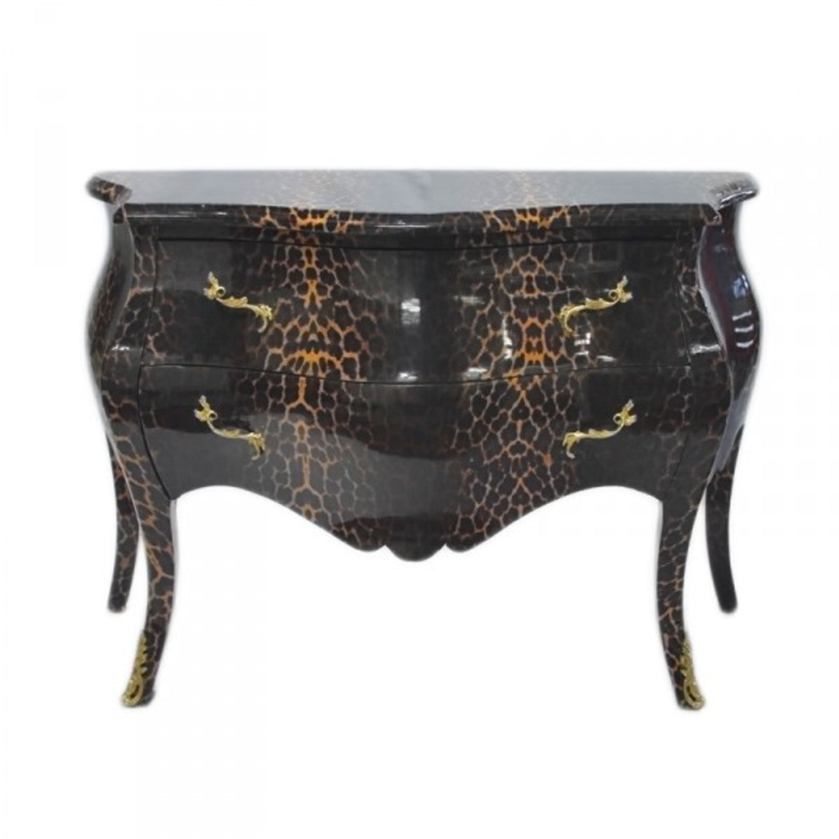 Barock Kommode in Leopard Look