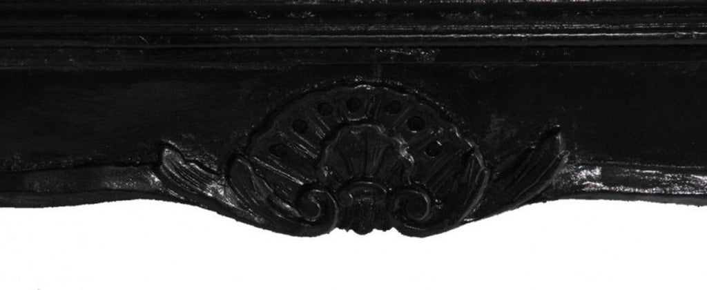 Barock Couchtisch Schwarz 119 x 119 cm- Antik Möbel