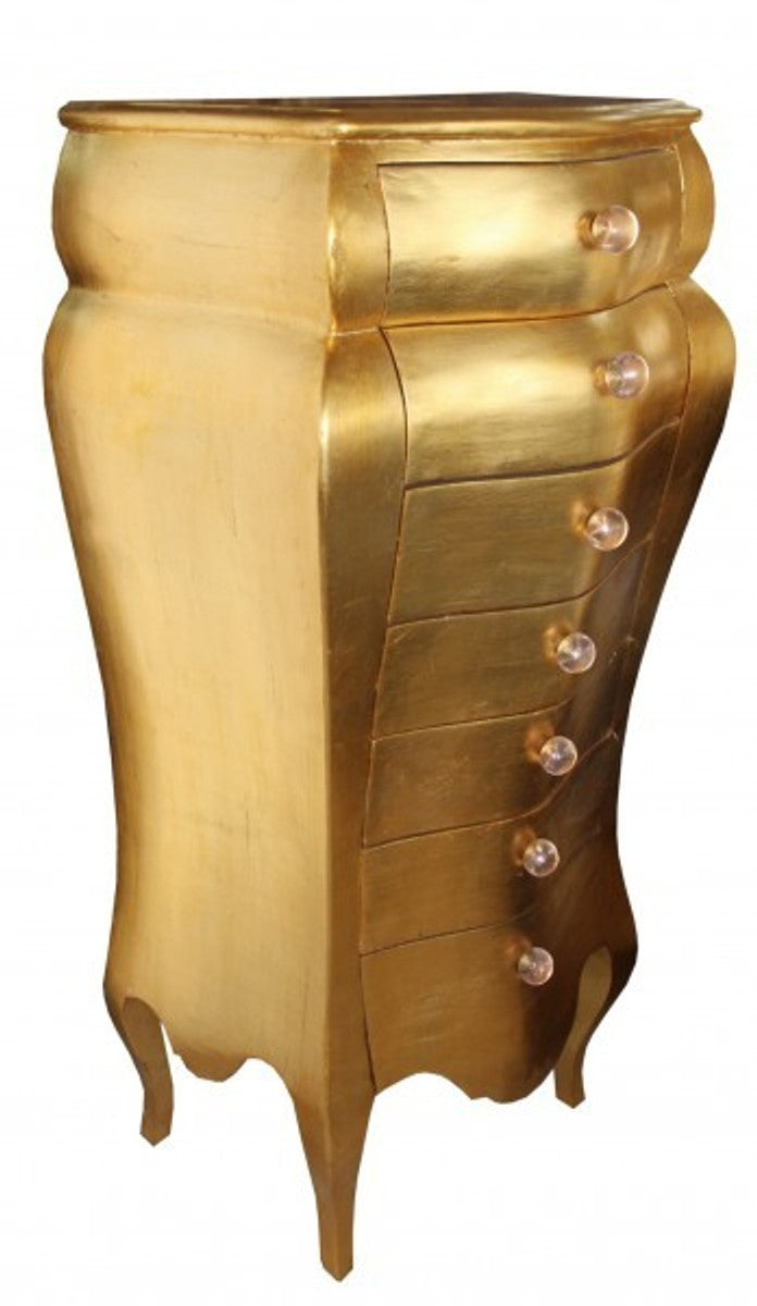 Barock Kommode Gold 131 x 68 x 46 cm- Antik Stil