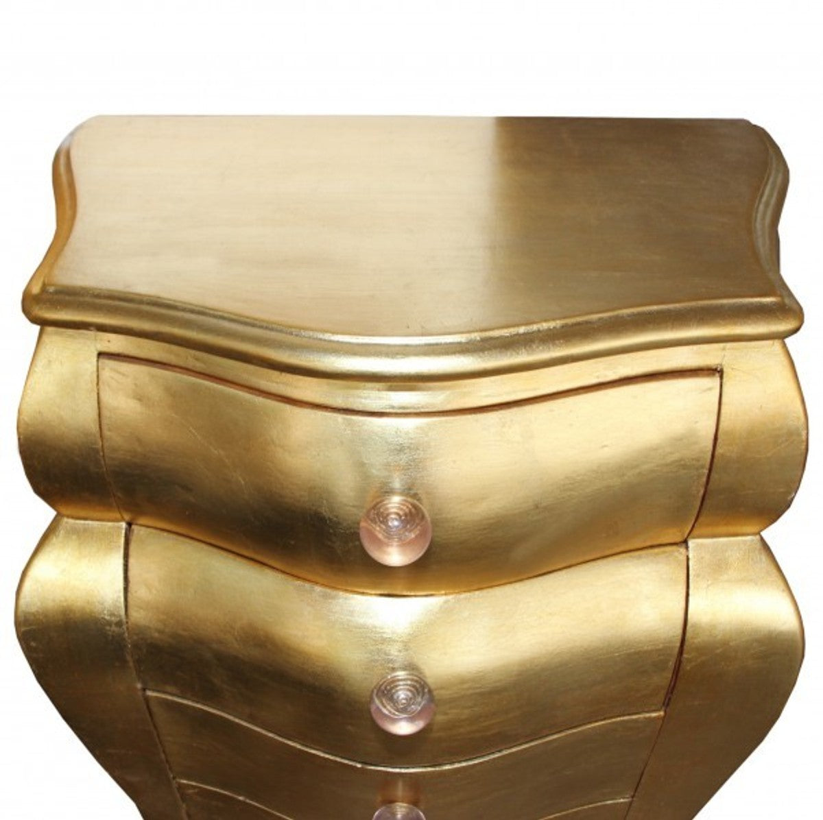 Barock Kommode Gold 131 x 68 x 46 cm- Antik Stil