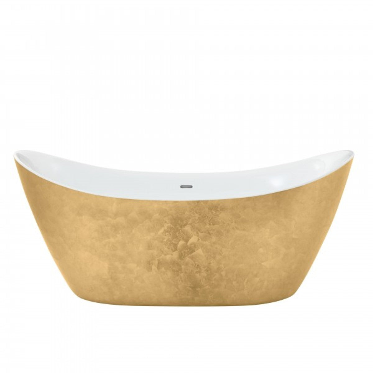 Art Deco Badewanne freistehend Gold Modell He-Hyl 1730mm - Freistehende Retro Antik Jugendstil Badewanne