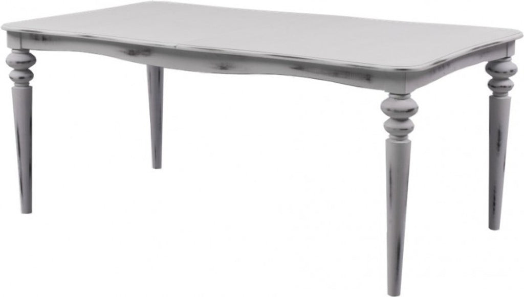 Barock Esstisch Weiß Antik Stil ausziehbar 180 - 230 cm - Tisch