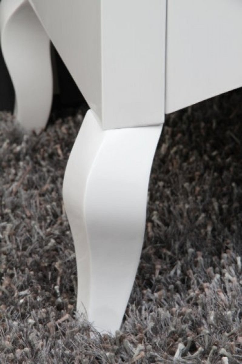 Barock Kommode Weiss Hochglanz Breite 160 cm, Höhe 87 cm - Moderne Barock Möbel