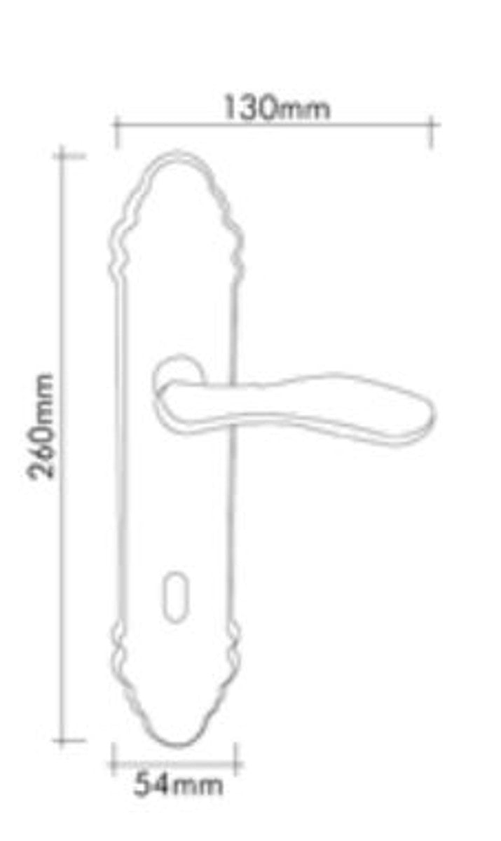 Antik Stil Türgriff Set Vintage Messing - Retro Jugendstil Barock Türklinken Set