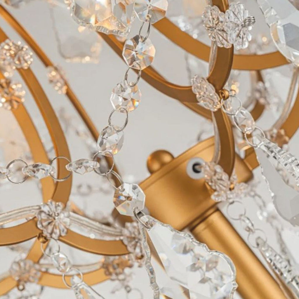 Barock Kristall Stehleuchte Gold H. 175 cm - Barock Kristall Leuchten