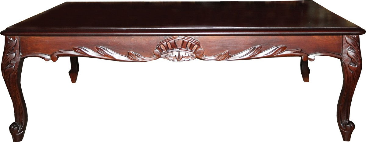 Barock Couchtisch Braun 120 x 80 cm - Limited Edition