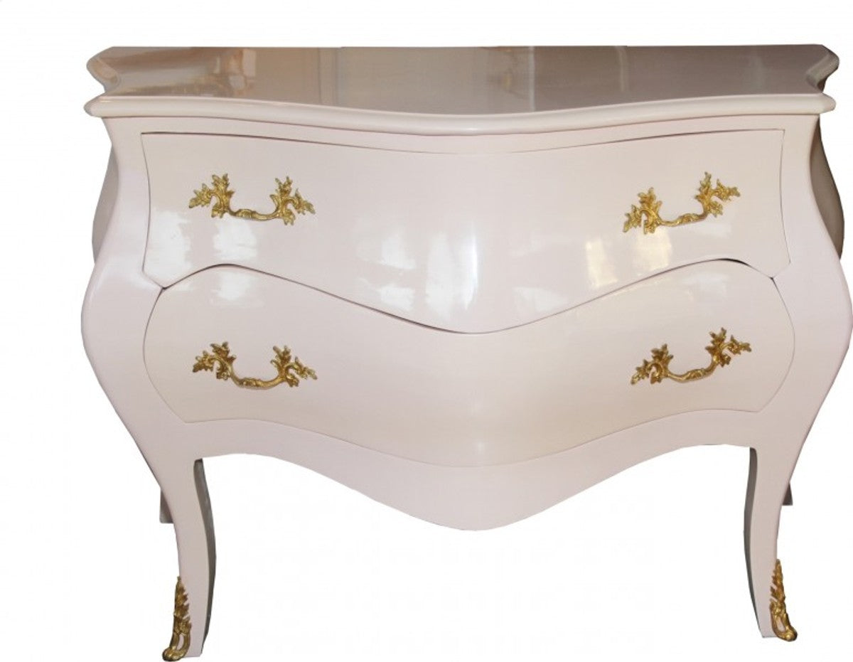 Barock Kommode Rosa / Gold 130 x 87 x 58 cm - Barock Möbel - Limited Edition